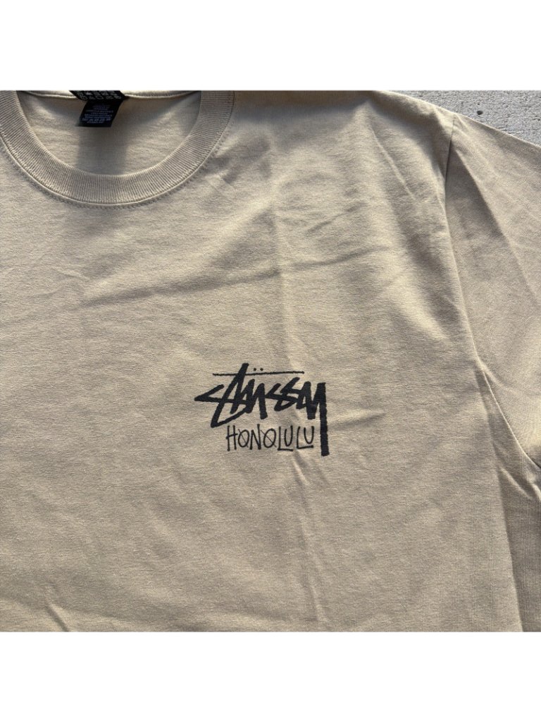 Nwt Stussy Honolulu Chapter Tee Limited Khaki T-Shirt Large — image 2 of 6